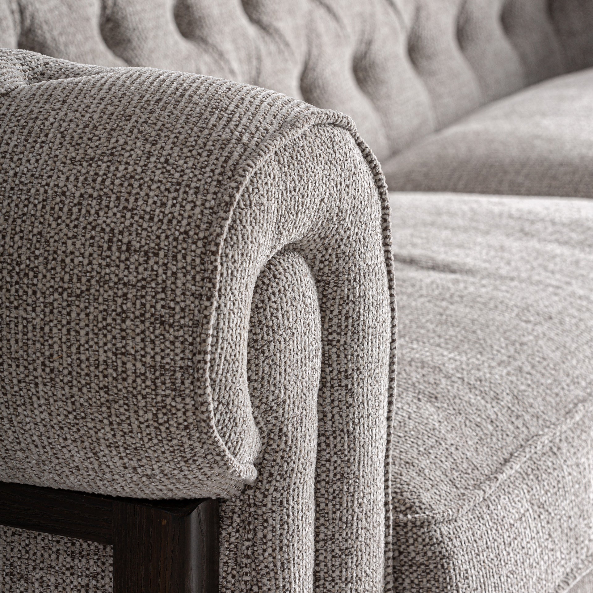Ask Classic Sofa in Ash Wood & Grey Polyester