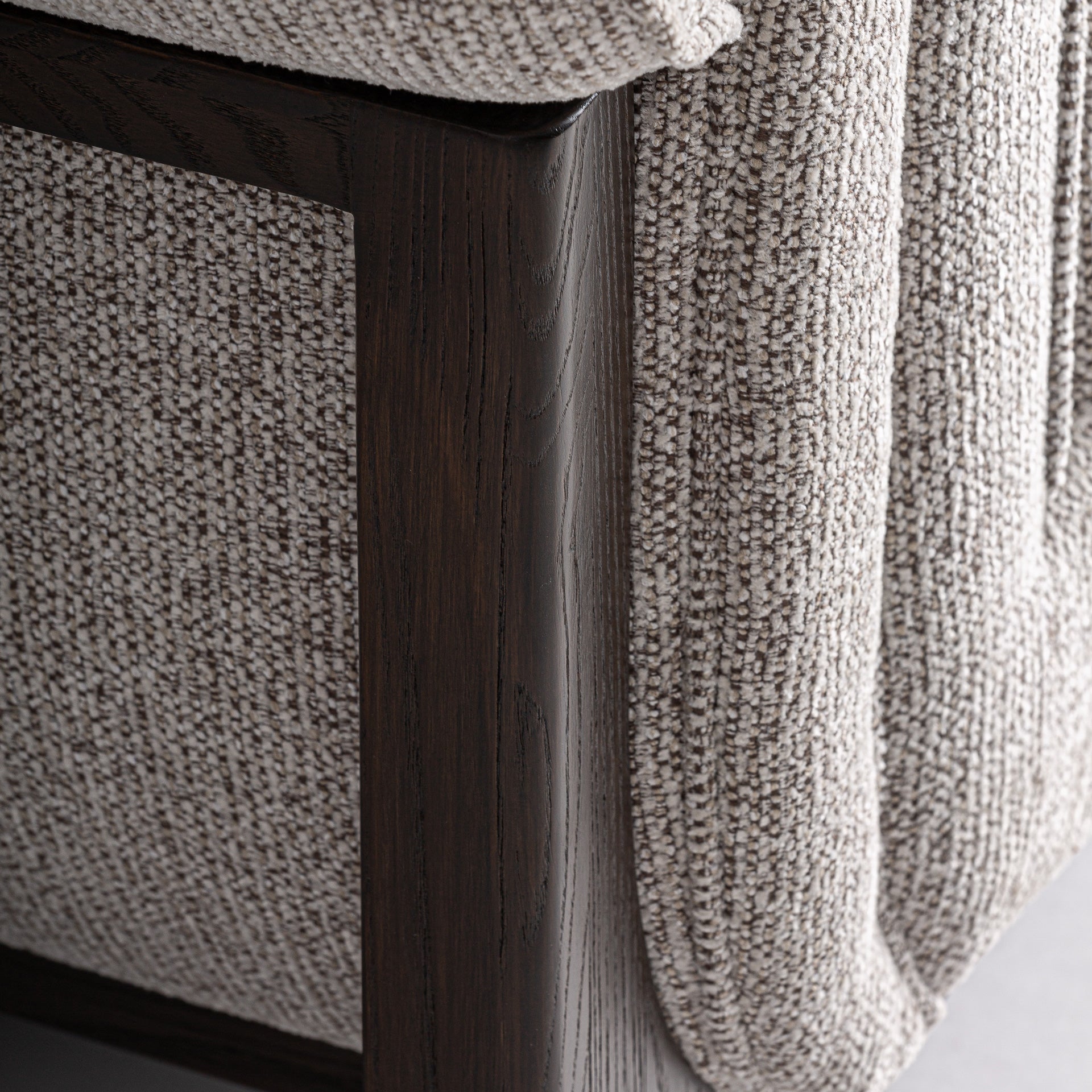 Ask Classic Sofa in Ash Wood & Grey Polyester