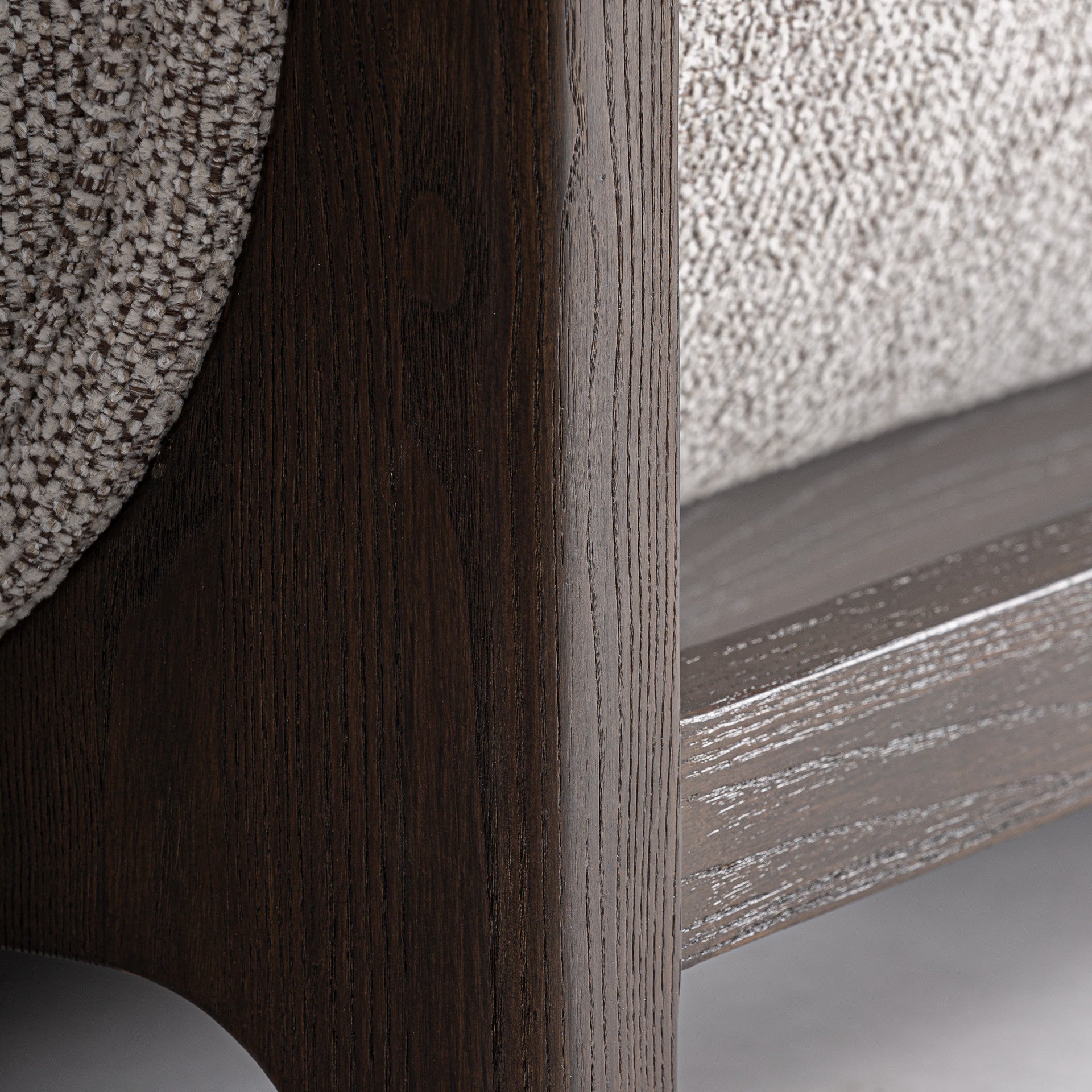 Ask Classic Sofa in Ash Wood & Grey Polyester