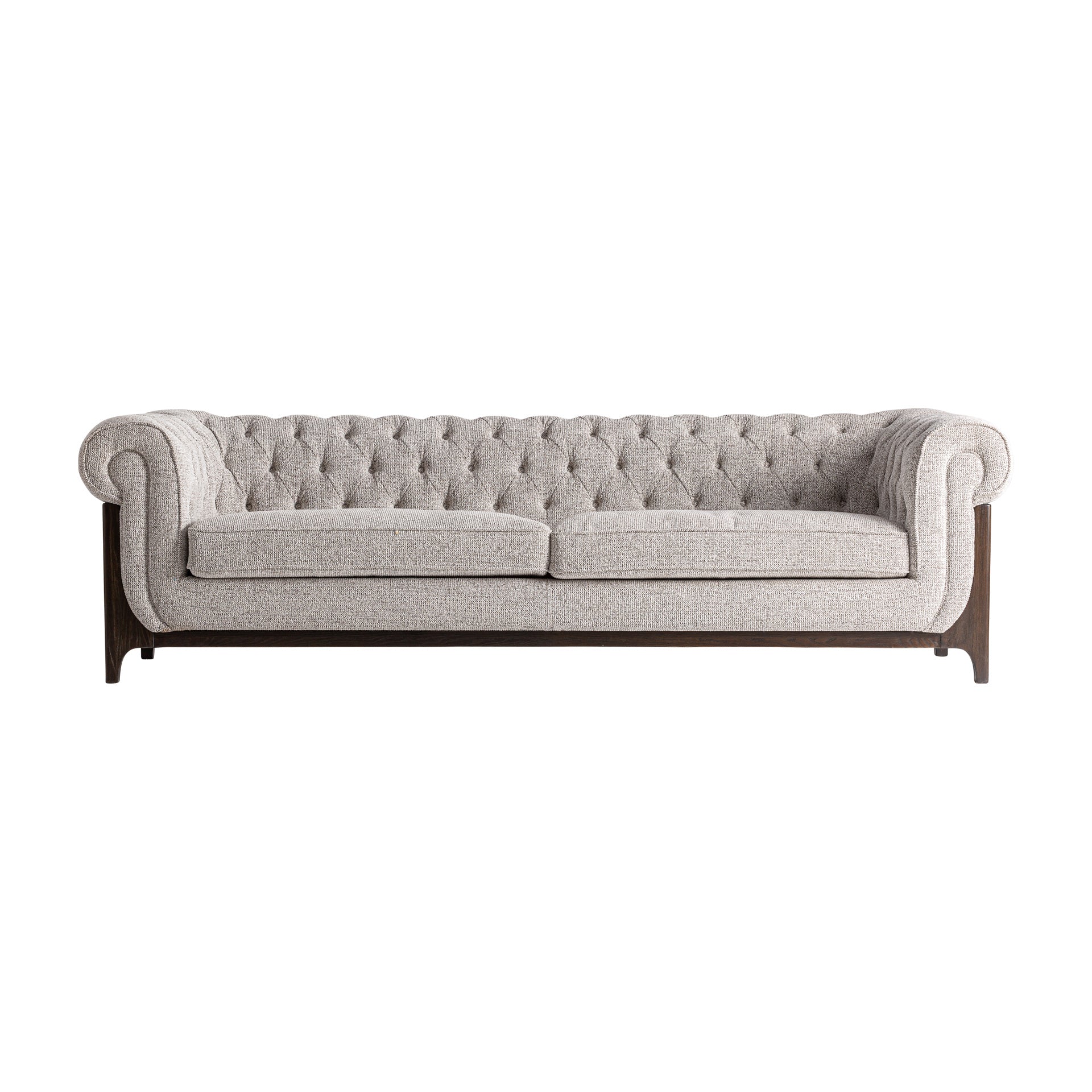 Ask Classic Sofa in Ash Wood & Grey Polyester