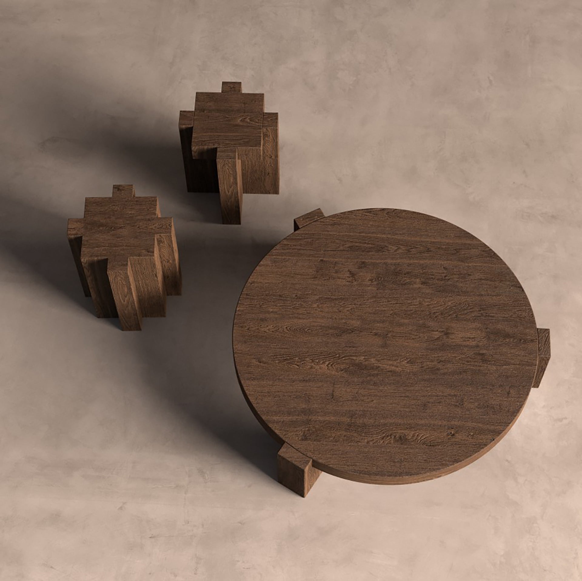BRUTALIST SIDE TABLE