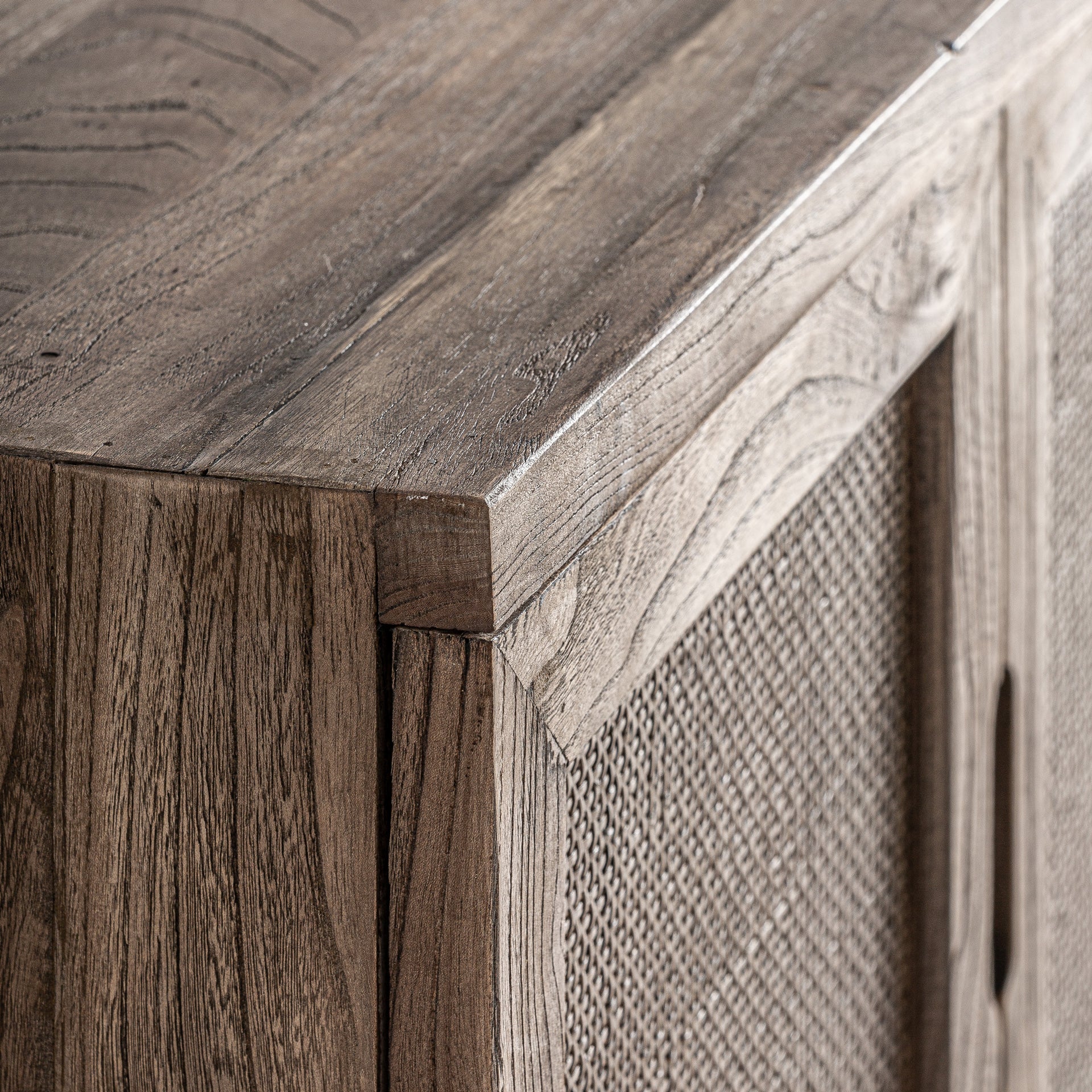 Byremo Contemporary TV Stand - Elm Wood