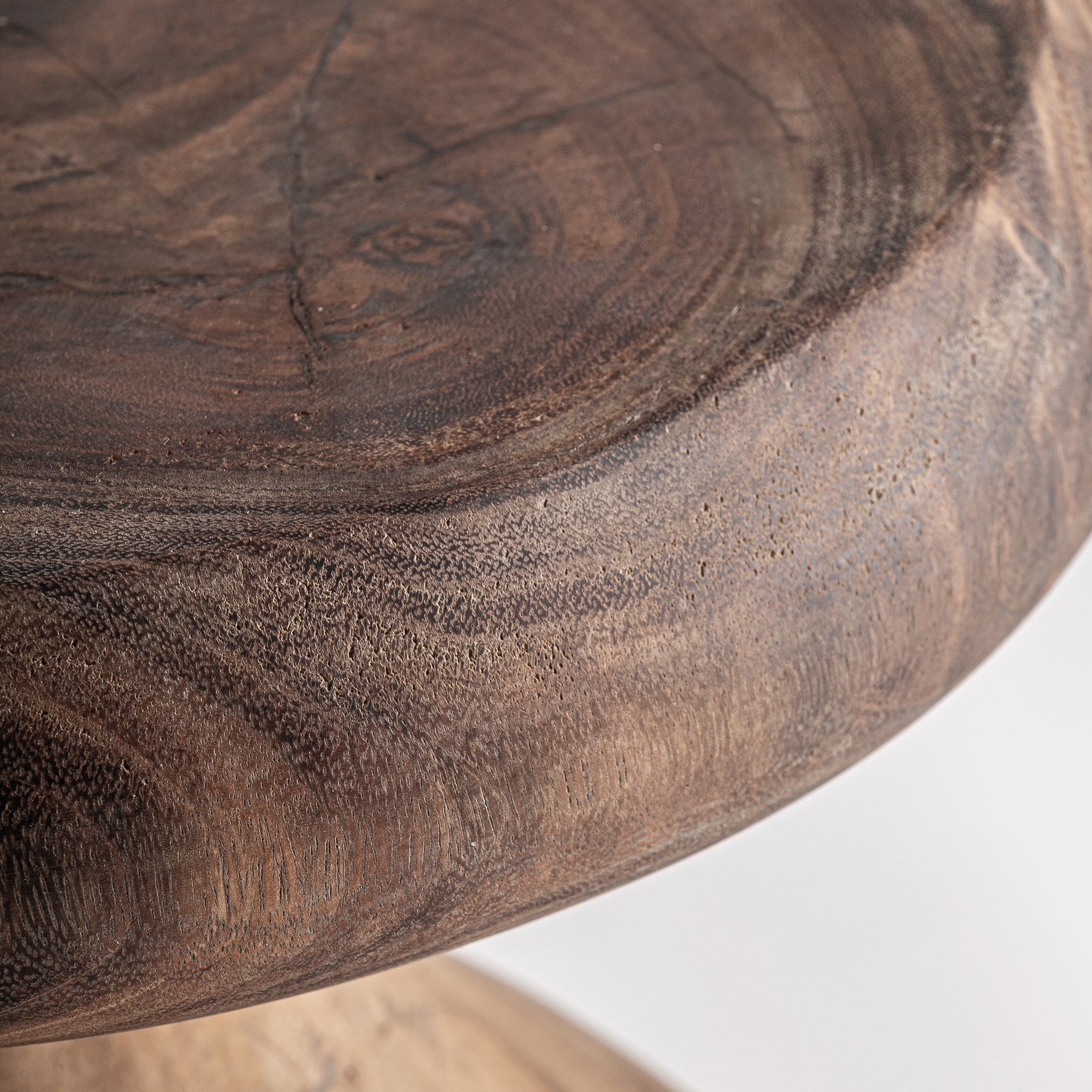 Ved Contemporary Side Table in Solid Suar Wood