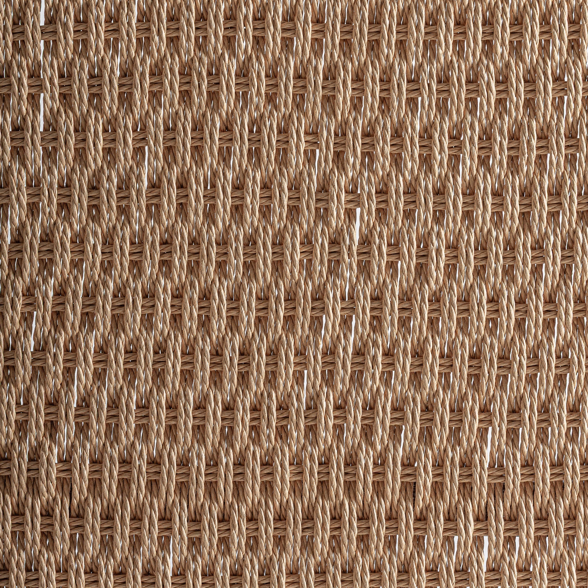 Skog Bench in Brown Beech & Natural Fibre