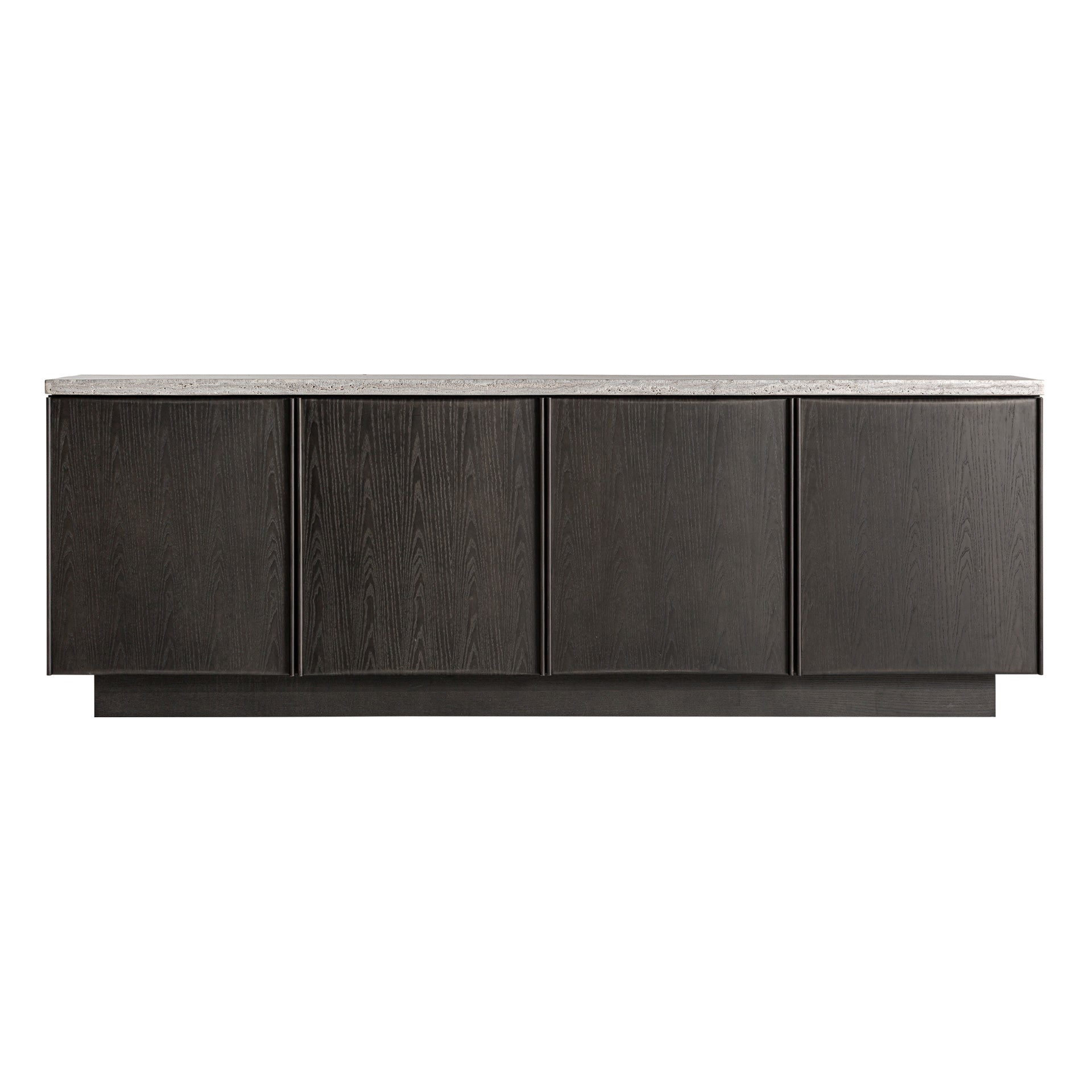 RIGNAC TRAVERTINE & ASH WOOD SIDEBOARD – GREY & BROWN