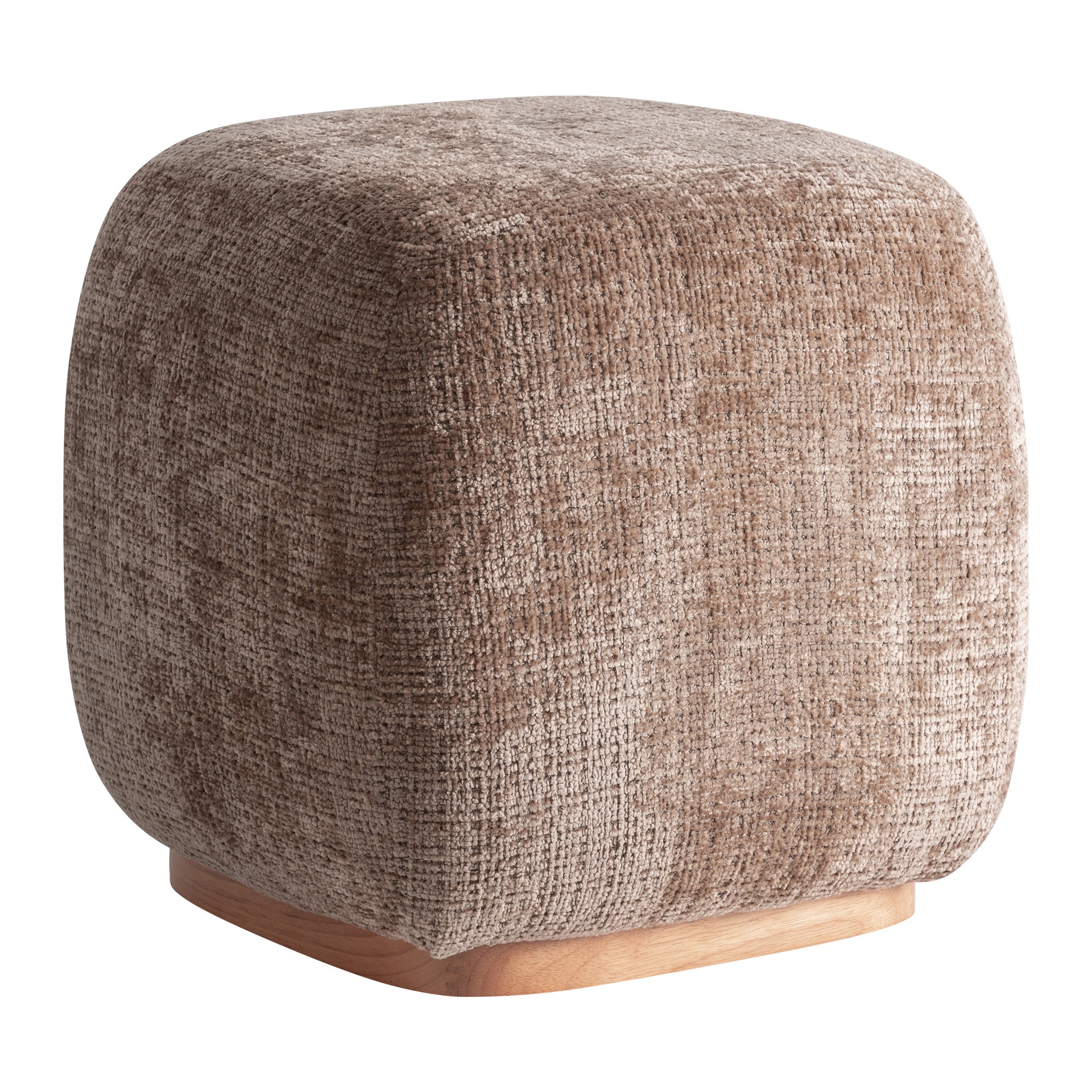 CALYPSO UPHOLSTERED FOOTREST IN TAUPE