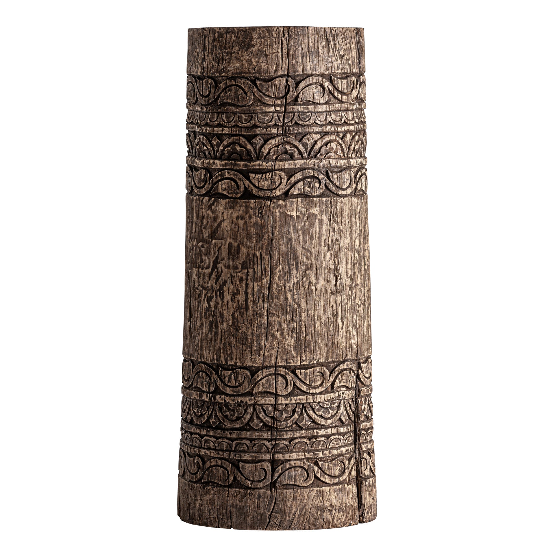 Ghuter Teak Wood Stand – Ethnic Distressed Finish