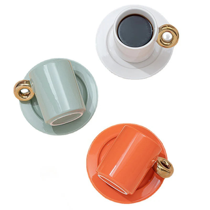 Gilded Elegance European Mug Set