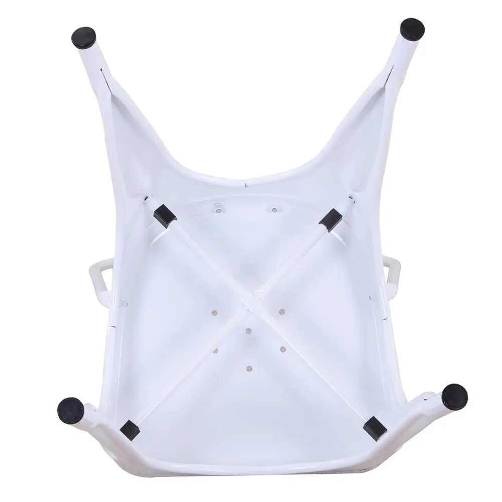 SkandiShop Set of 4 Metal Dining Chairs Industrial Style Chairs