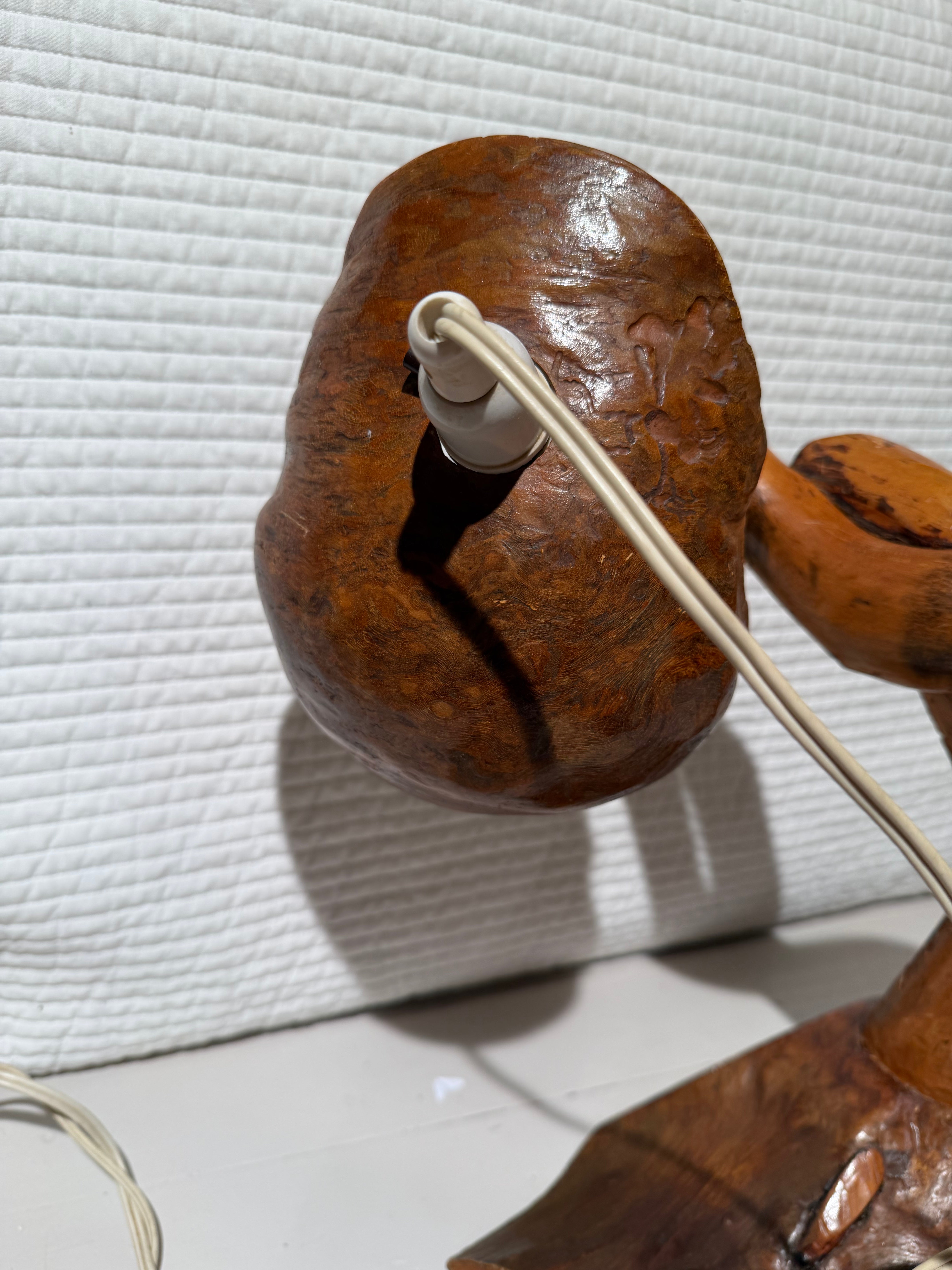 Vintage Handmade Finnish Burk Lamp – 41 cm
