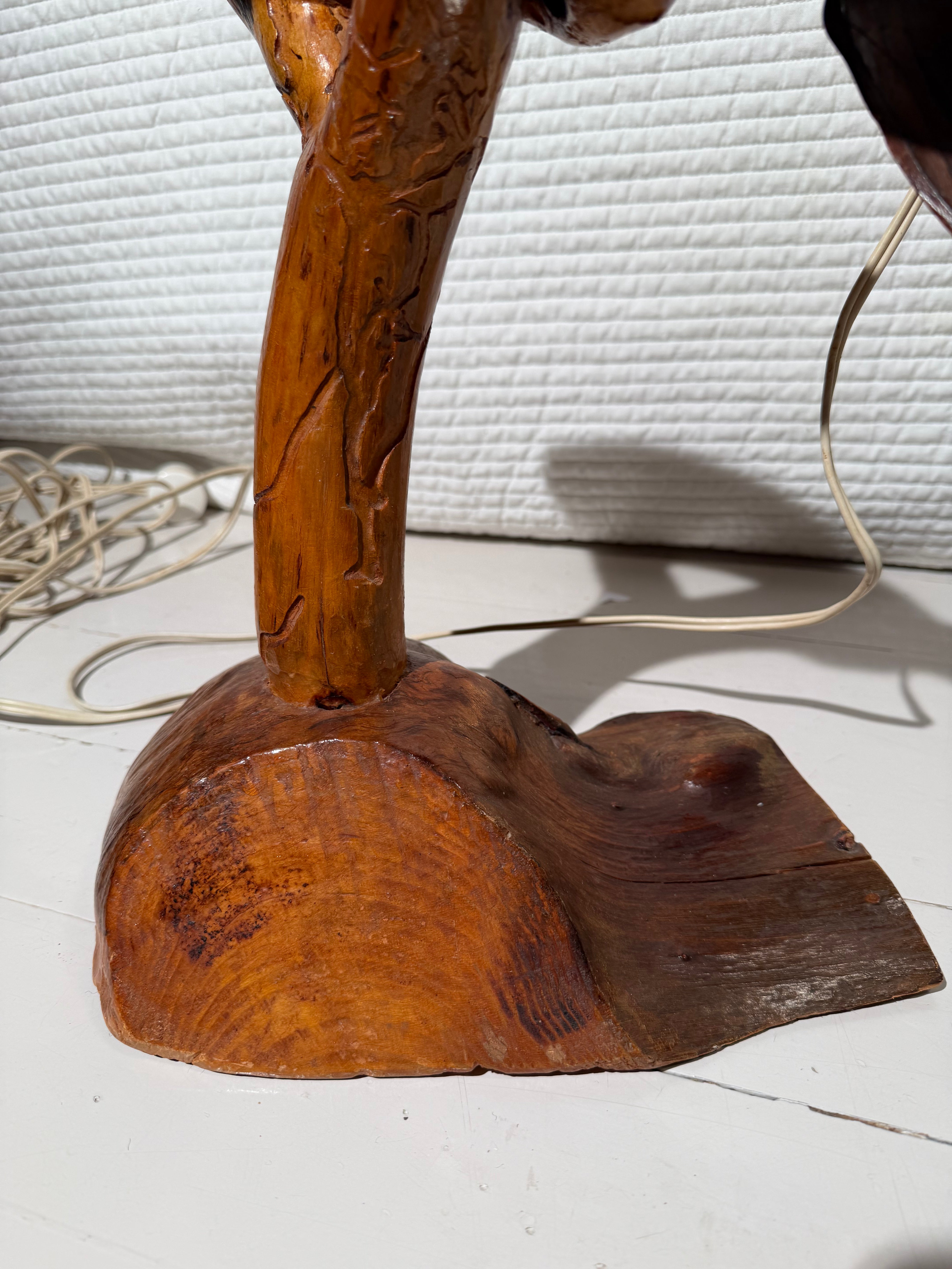 Vintage Handmade Finnish Burk Lamp – 41 cm