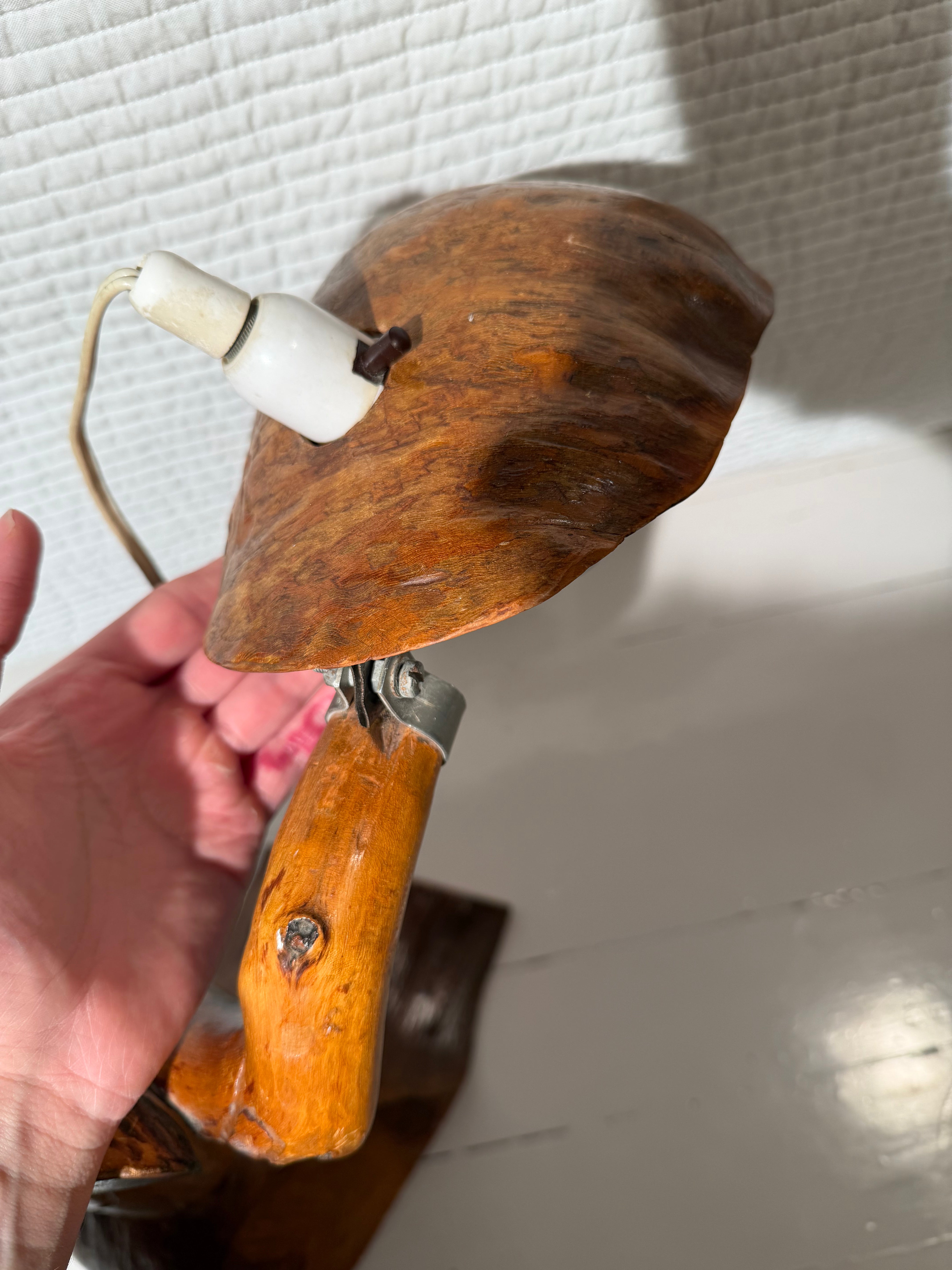 Vintage Handmade Finnish Burk Lamp – 41 cm