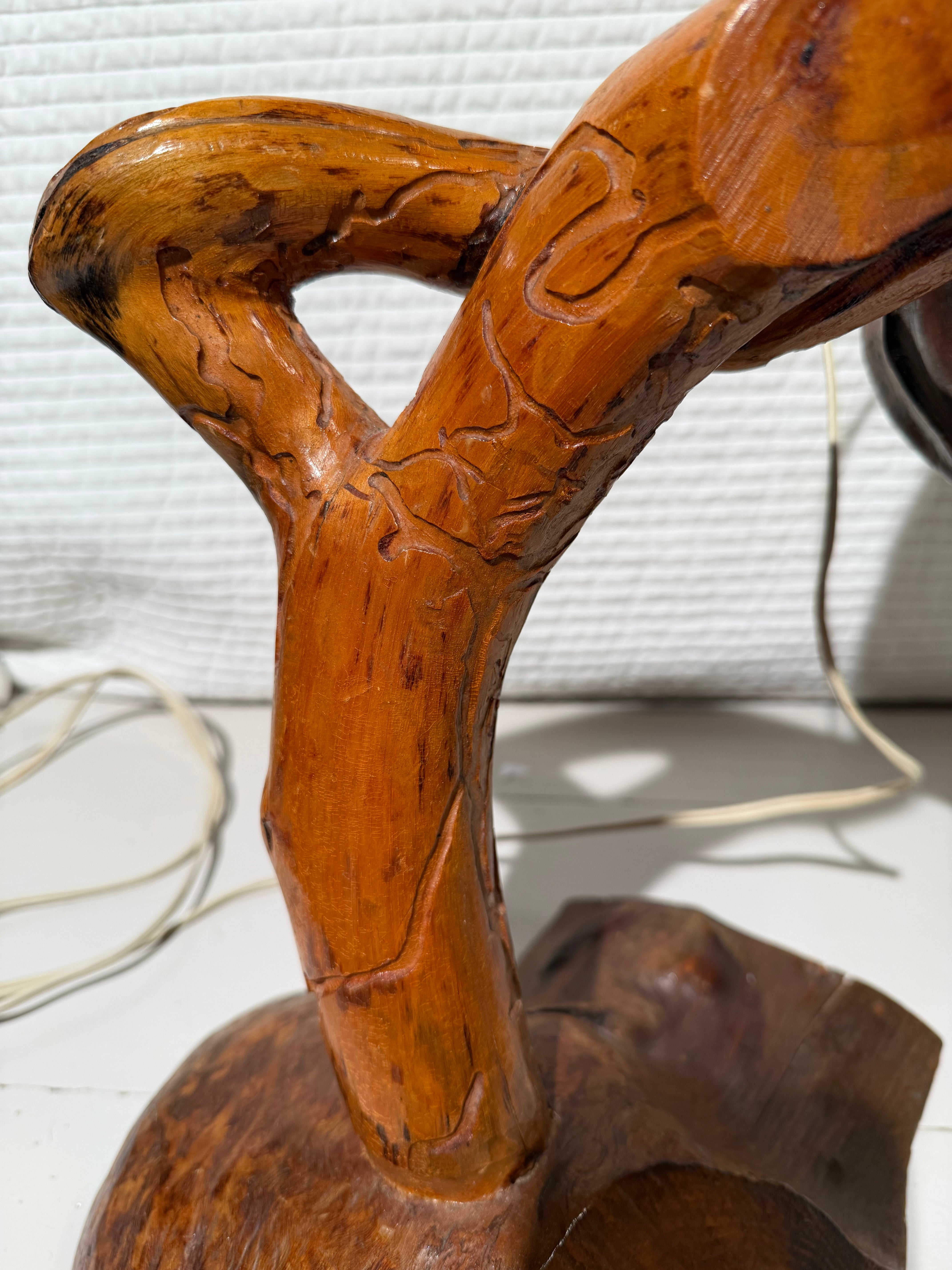 Vintage Handmade Finnish Burk Lamp – 41 cm