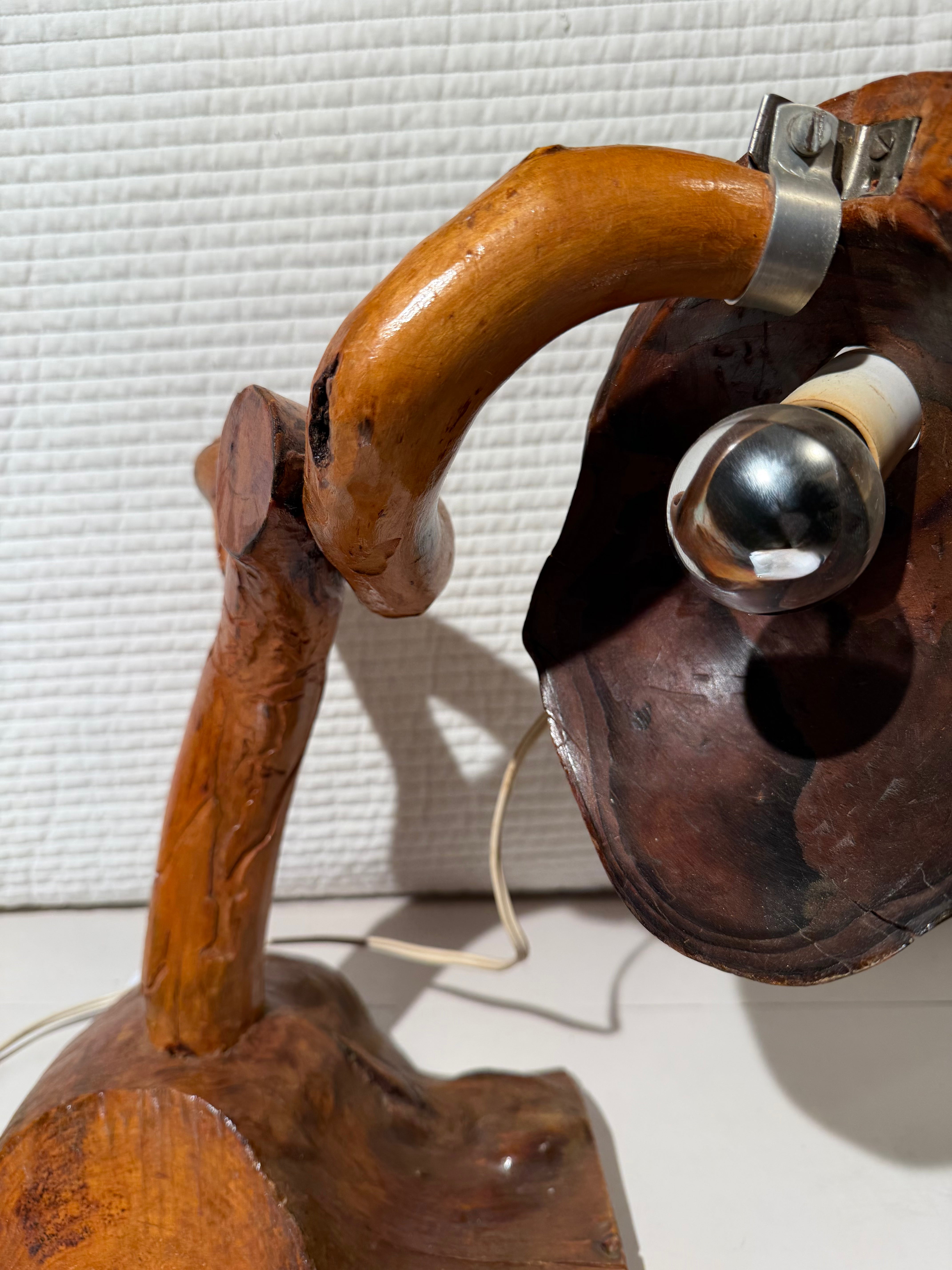 Vintage Handmade Finnish Burk Lamp – 41 cm