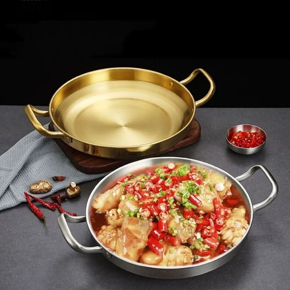 MultiPro Stainless Steel Double Ear Frying Pan