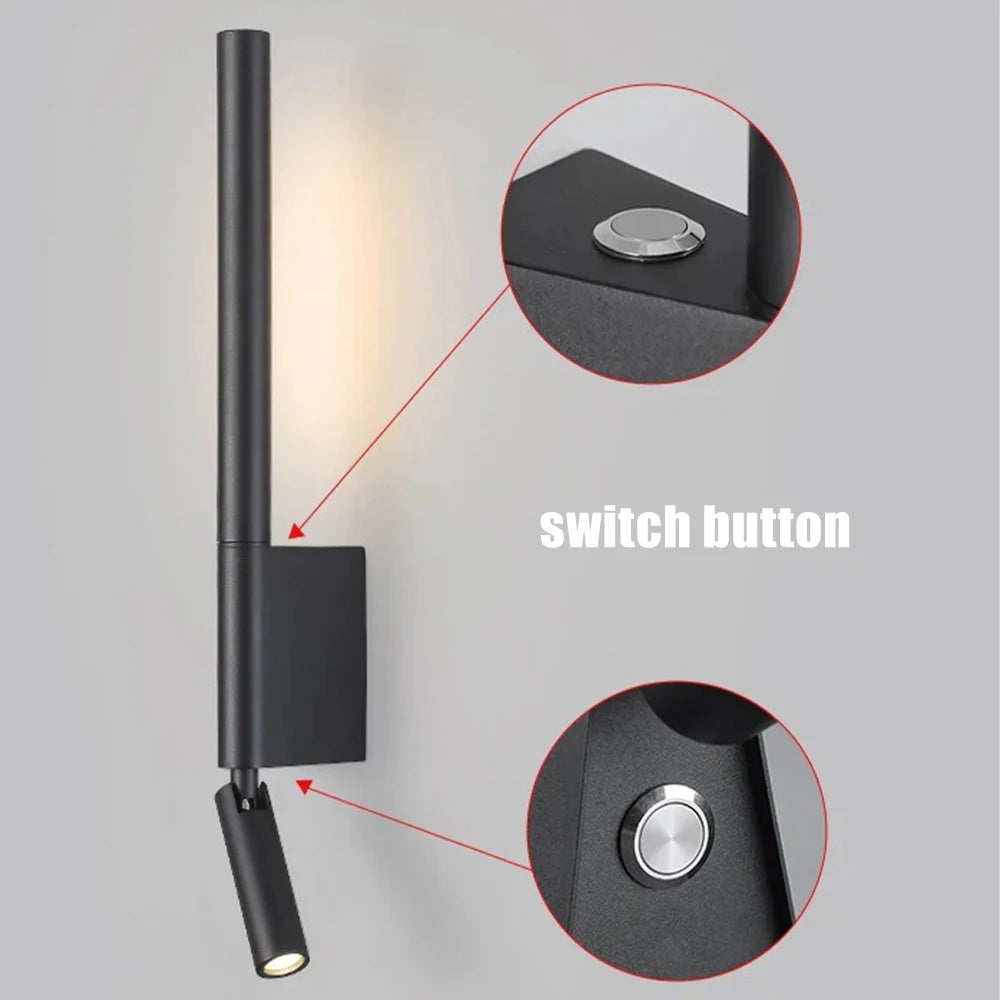 NordLight 350° Rotating Wall Lamp – Minimalist Nordic Design