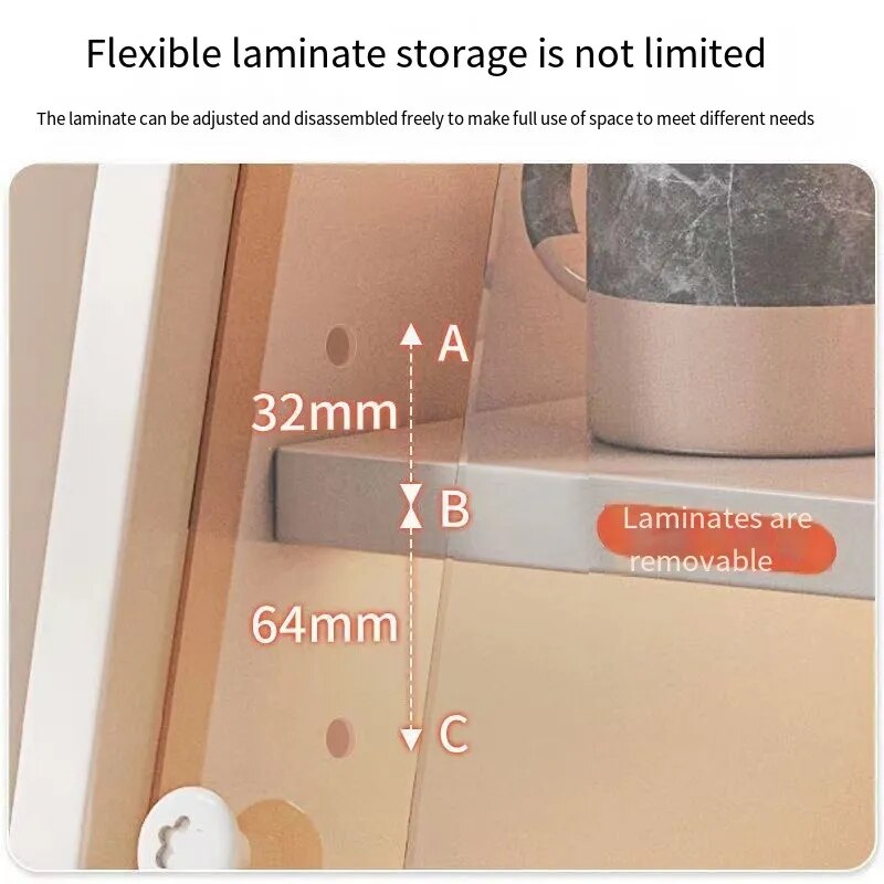 SkandiShop Kitchen Storage Rack