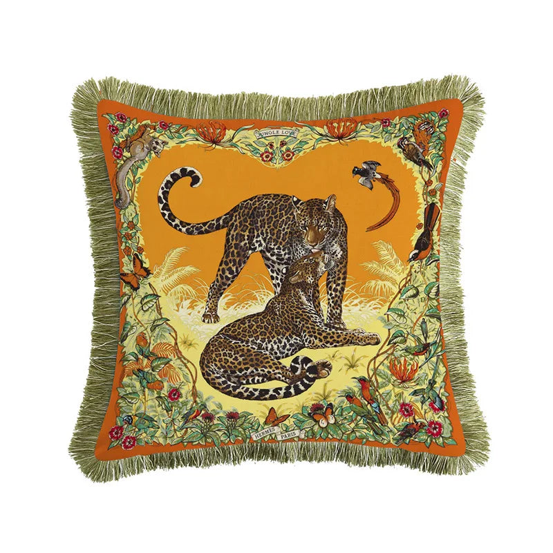 Luxe Jungle Velvet Cushion Cover