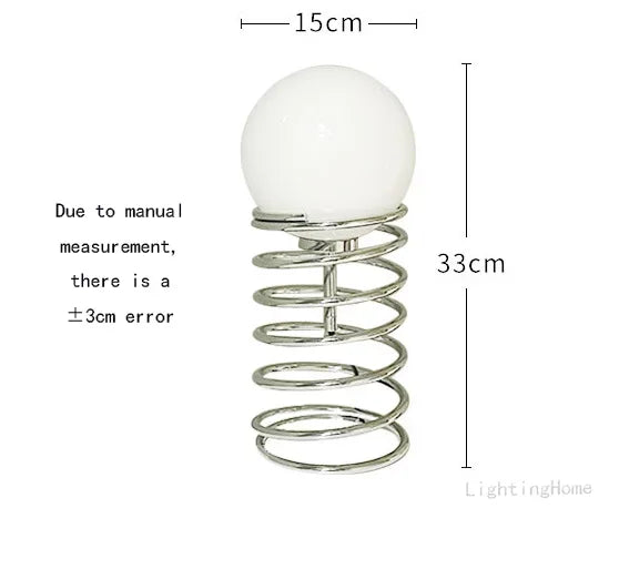 Bauhaus Bloom Vintage Glass Table Lamp - Nordic Minimalist Design