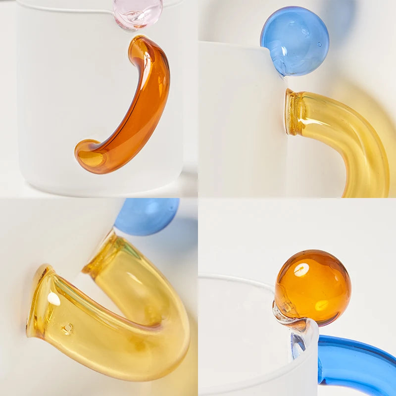 RadiantGlow Glass Coffee Cup Set