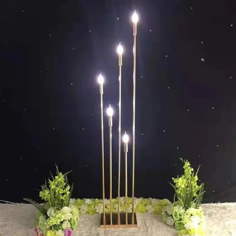 SkandiShop 10 Heads/5 Heads Metal Candelabra Candle Holders