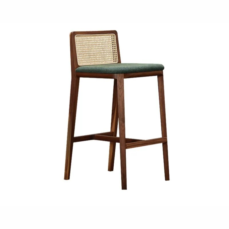 Emika Rattan Solid Bar Stools