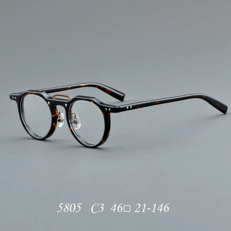 ClassicVista Round Acetate Glasses – Vintage Luxury Collection