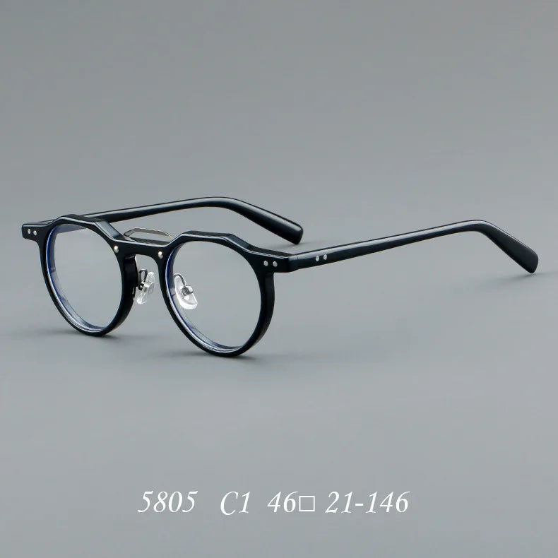 ClassicVista Round Acetate Glasses – Vintage Luxury Collection