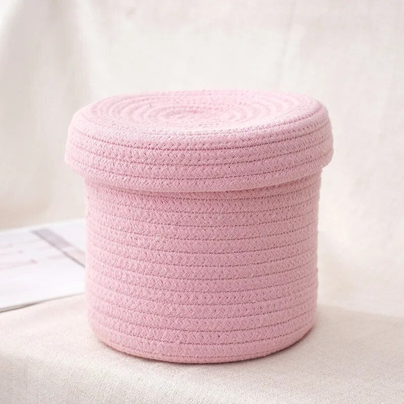 SkandiShop Cotton Storage Basket