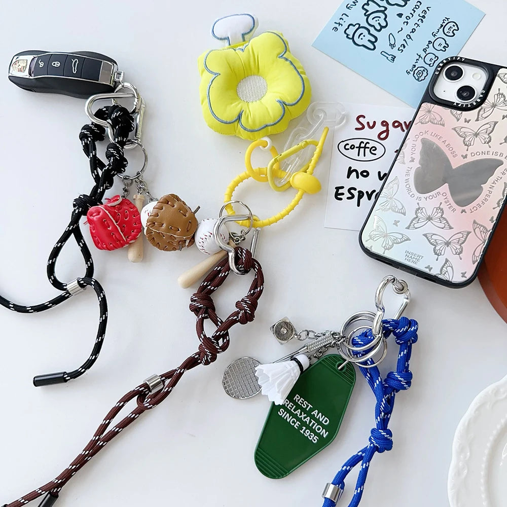 Original Badminton Decor Key Chain