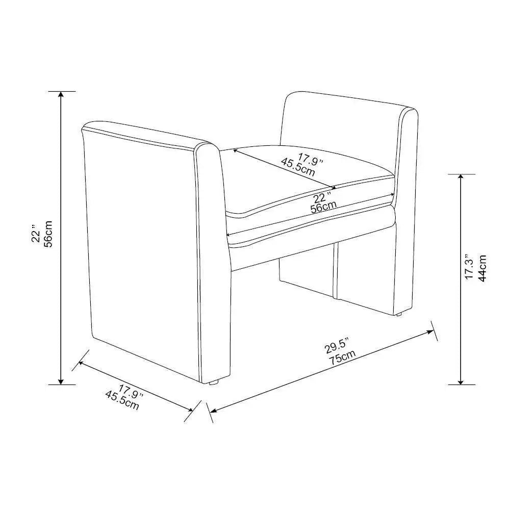 Vernon Olive Velvet Ottoman