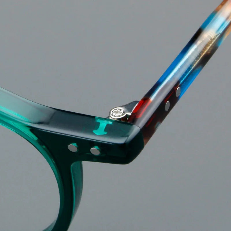 ClassicVista Round Acetate Glasses – Vintage Luxury Collection