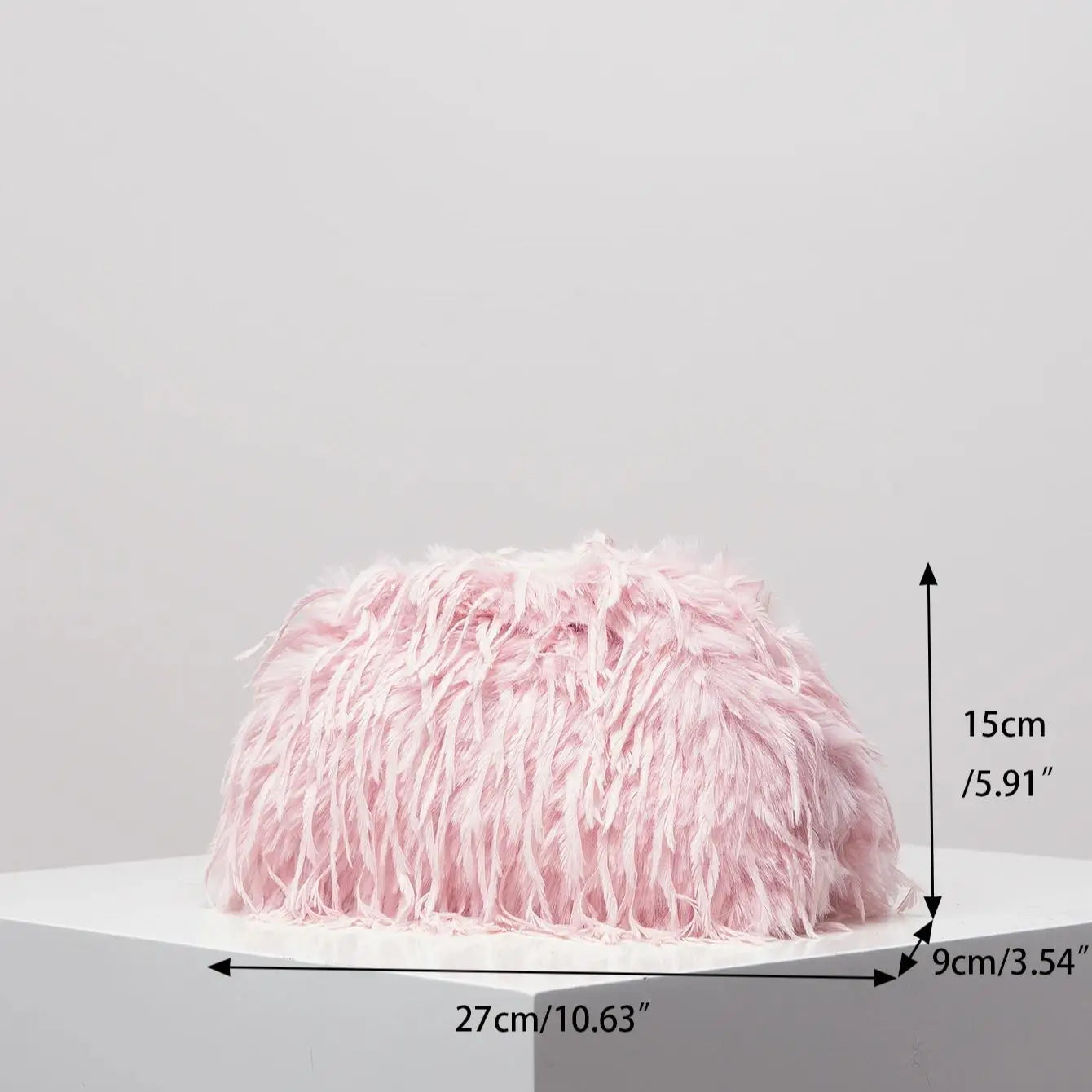 Y2K Candy-Colored Plush Clutch Bag