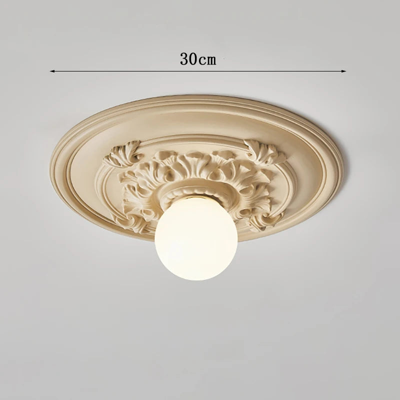 ParisianGlow Ceiling Lamp – French Retro Elegance
