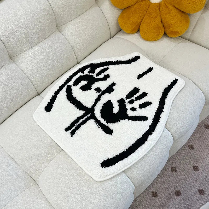 SkandiShop  Butt Carpet Soft Tufted Rug