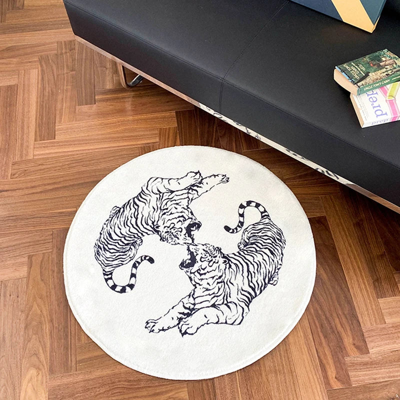 SkandiShop Fighting Tigers Rug 양탄자