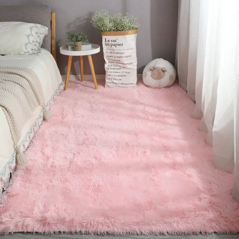 Dreamy Soft Pink Fluffy Rug