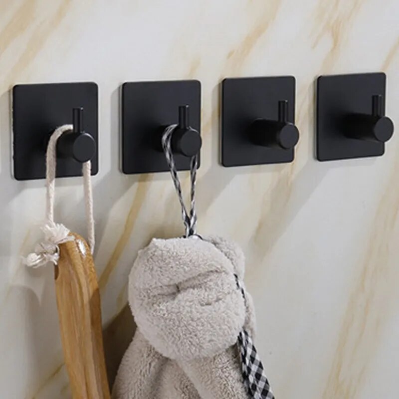 SkandiShop Stainless Steel Silver Bathroom Hardware Set Towel Rack