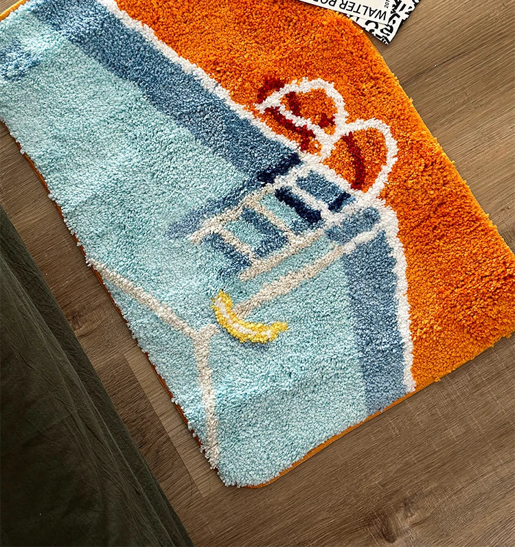 Whimsy Welcome Fluffy Tufted Entry Mat - Anti-Slip Doormat