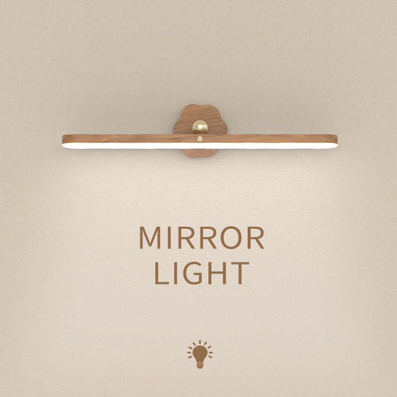 LuminaWood LED Mirror Front Night Light