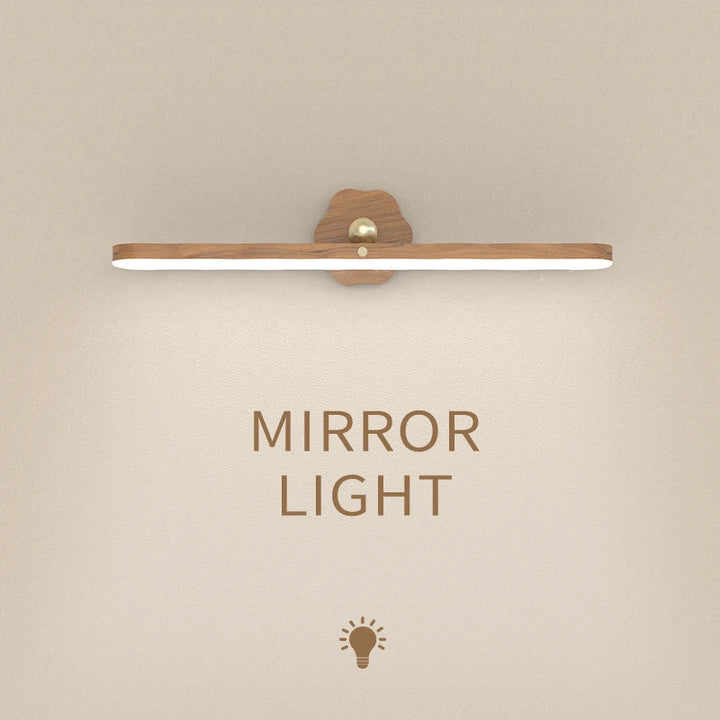 LuminaWood LED Mirror Front Night Light