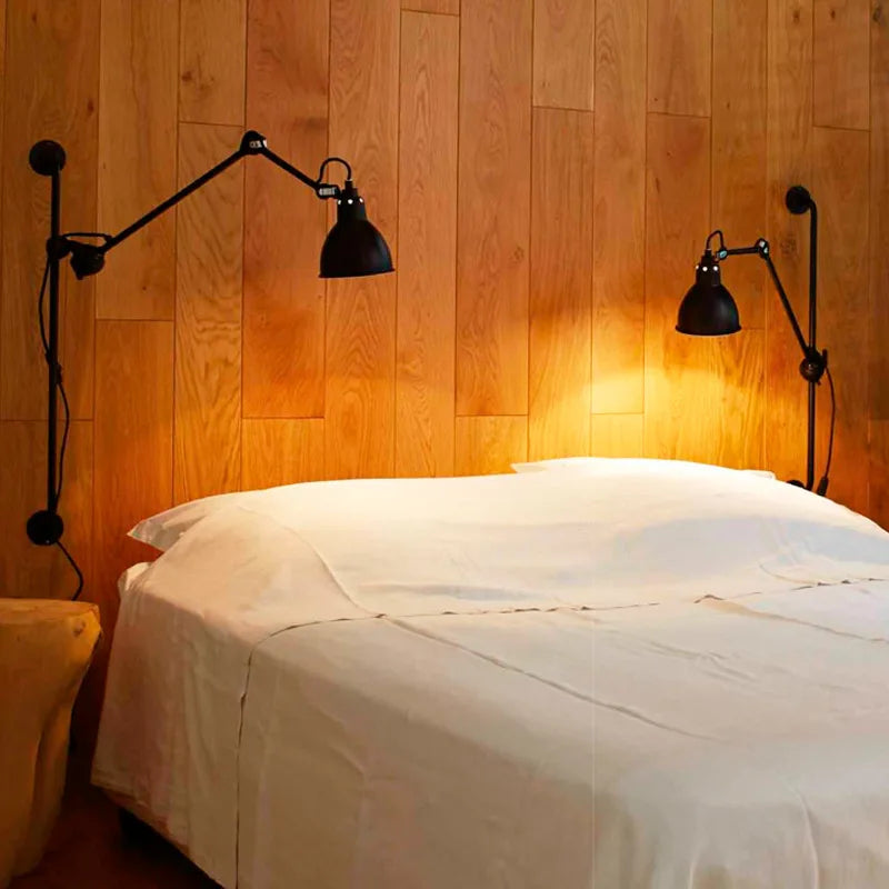 RetroGlow Long Arm Wall Lamp