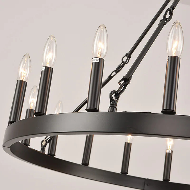 Modern American Retro Iron Hanging Pendant Lamp