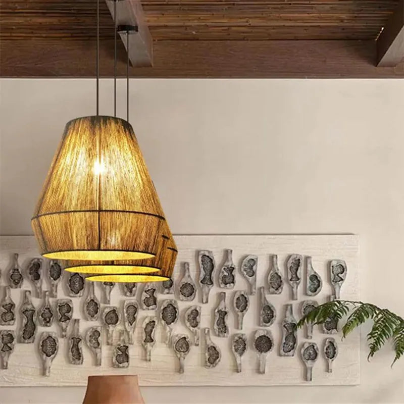 ZenWeave Rattan Pendant Light