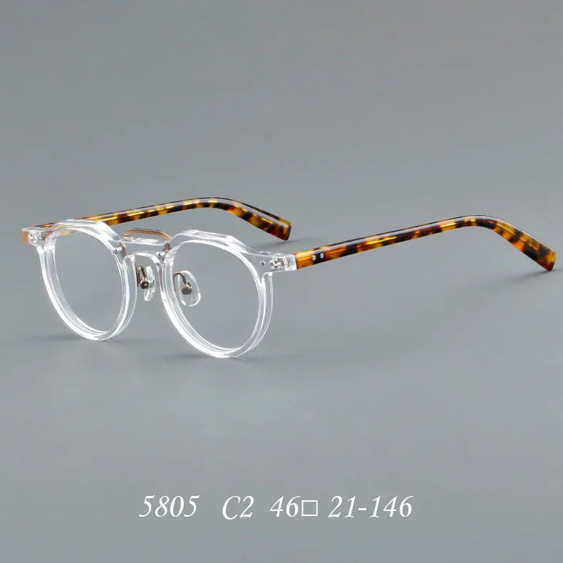 ClassicVista Round Acetate Glasses – Vintage Luxury Collection