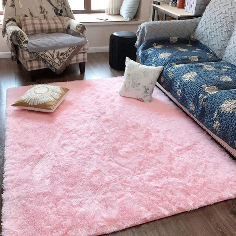 Dreamy Soft Pink Fluffy Rug