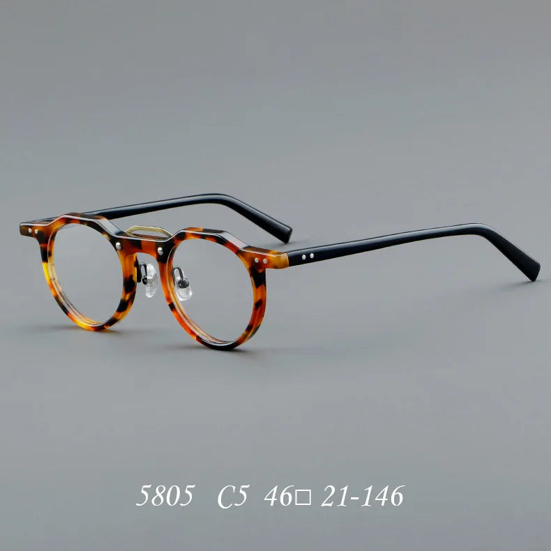 ClassicVista Round Acetate Glasses – Vintage Luxury Collection