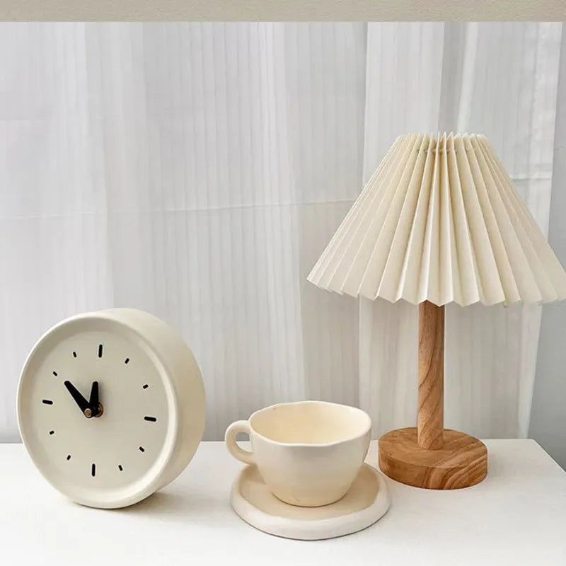 Cream Table Clock