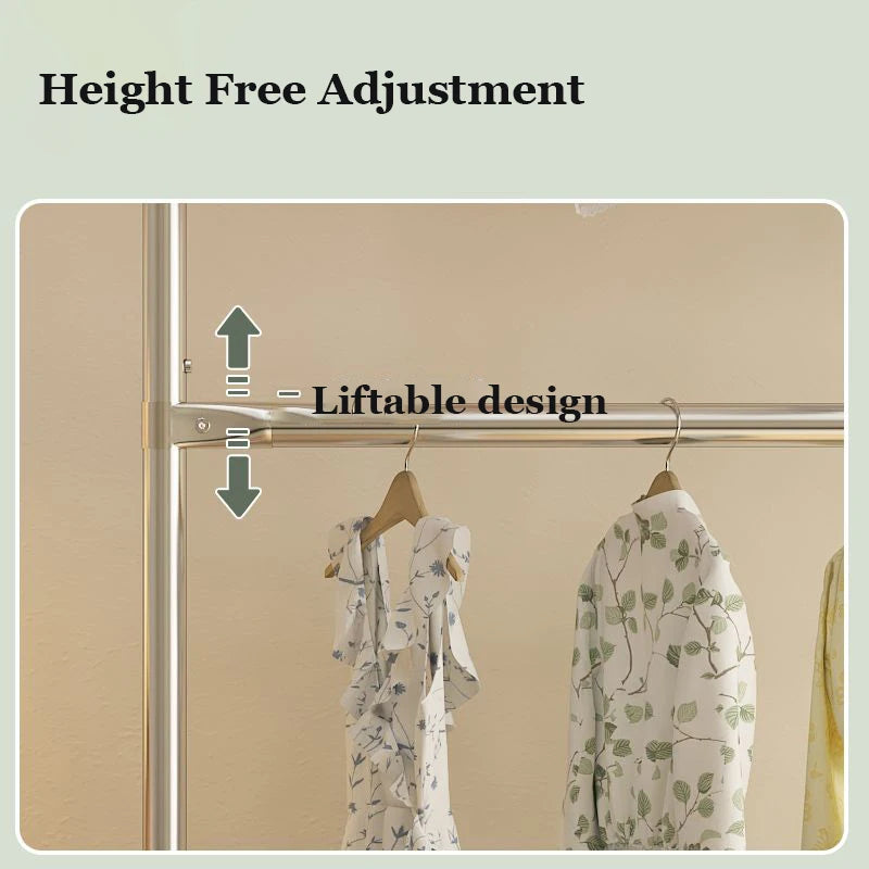 GlideSpace Double Layer Clothes Rack