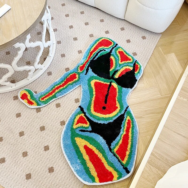 SkandiShop Female Body Bathroom Rug